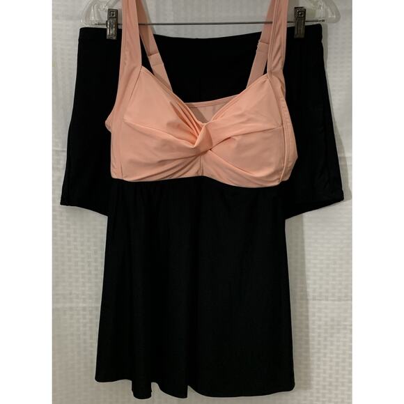 Aqua Eve Plus Size Swimsuit Tankini 16W Swimdress Shorts - Picture 1 of 9